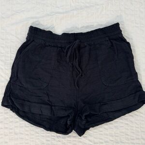 Black Women's Casual Drawstring Shorts Ur an Outfitters